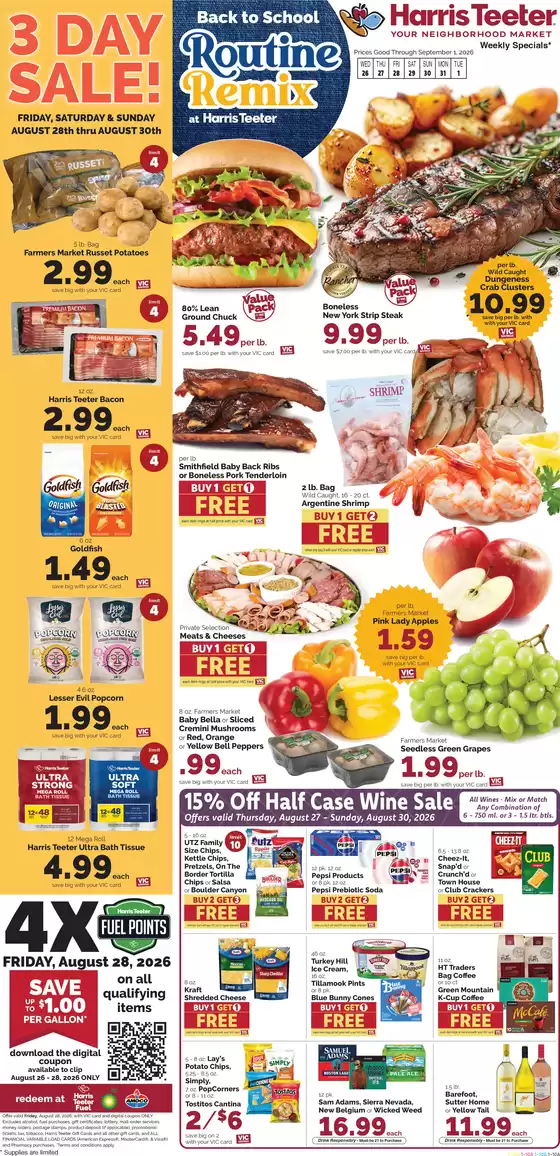 Harris Teeter catalogue | Great offer for bargain hunters | 2026-08-26T00:00:00.000Z - 2026-09-01T00:00:00.000Z
