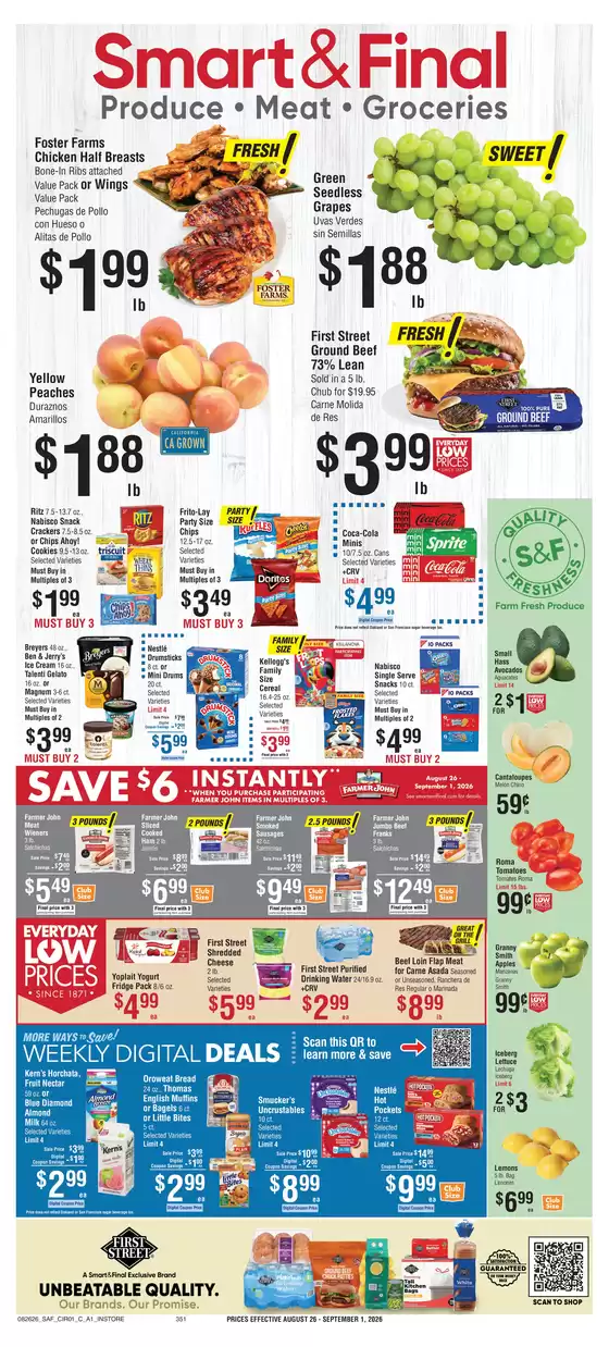 Smart & Final catalogue in Temecula CA | Top offers for smart savers | 2026-08-26T00:00:00.000Z - 2026-08-27T00:00:00.000Z
