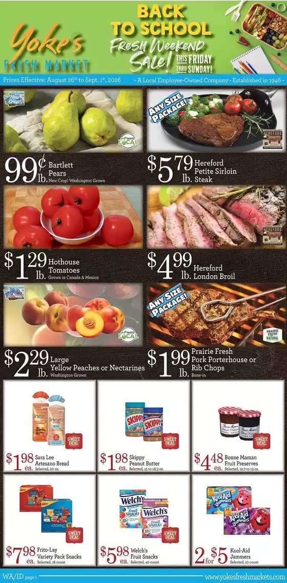 Yoke's Fresh Market  catalogue | Exclusive deals for our customers | 2026-08-26T00:00:00.000Z - 2026-09-01T00:00:00.000Z