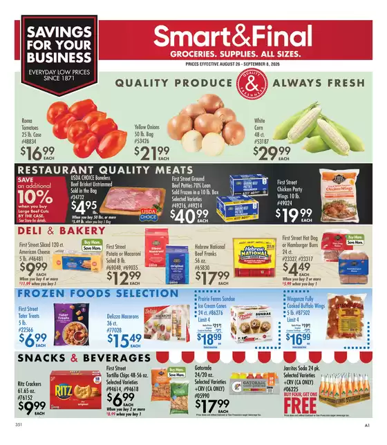 Smart & Final catalogue in Temecula CA | Business & Club Savings (08/26/2026 - 09/08/2026) | 2026-08-26T00:00:00.000Z - 2026-09-08T00:00:00.000Z