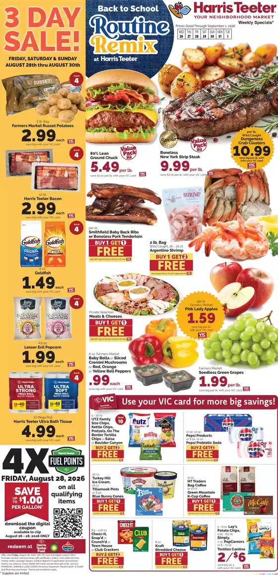 Harris Teeter catalogue | Current deals and offers | 2026-08-26T00:00:00.000Z - 2026-09-01T00:00:00.000Z