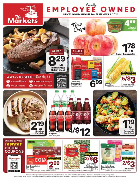 The Markets catalogue | The Markets weekly ad | 2026-08-26T00:00:00.000Z - 2026-09-01T00:00:00.000Z
