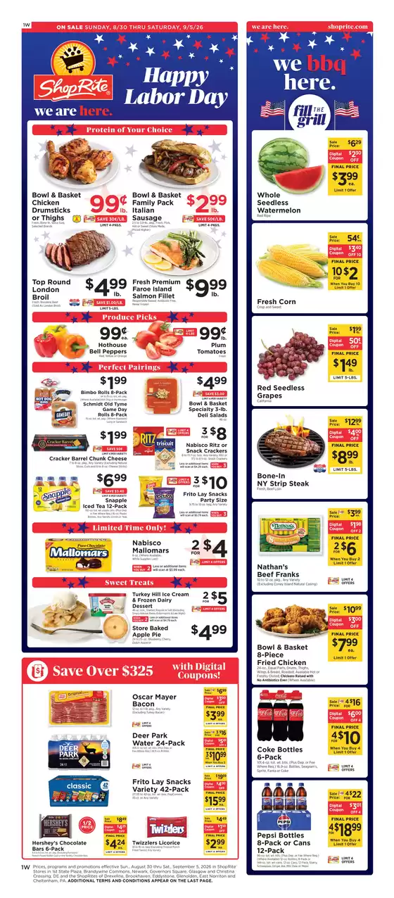ShopRite catalogue in Flourtown PA | Our best deals for you | 2026-08-27T00:00:00.000Z - 2026-09-05T00:00:00.000Z