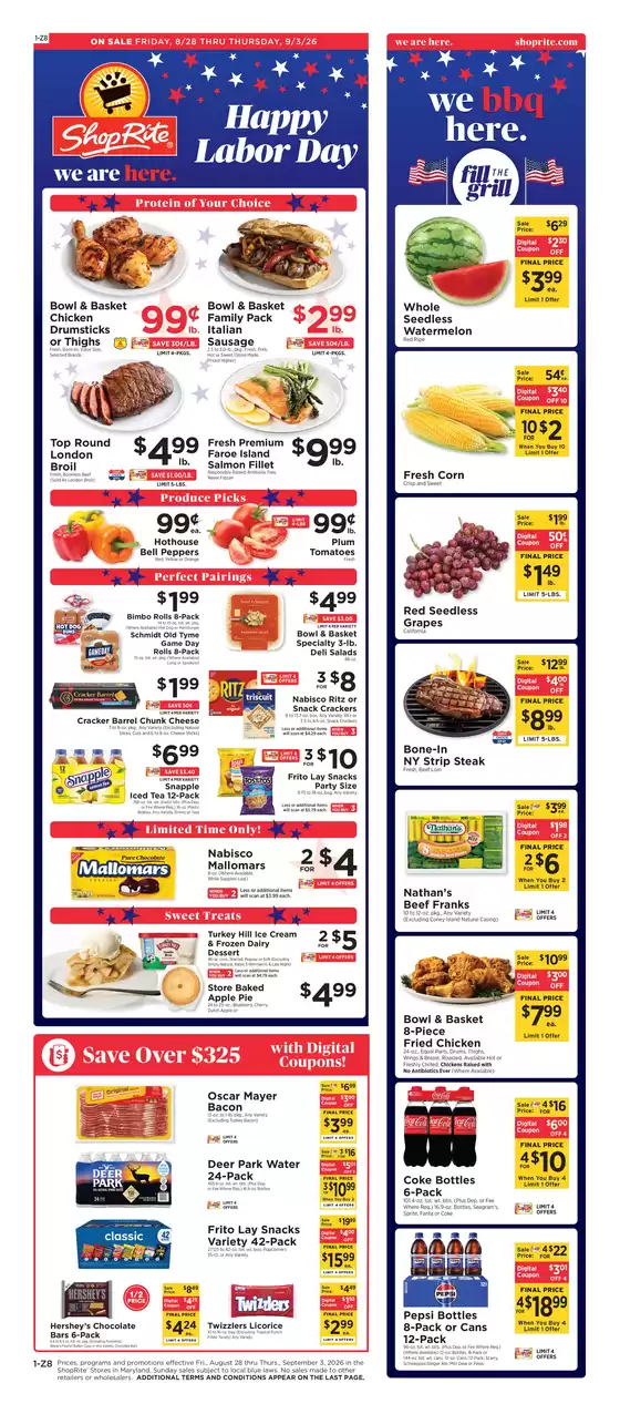 ShopRite catalogue in Flourtown PA | Exclusive deals for our customers | 2026-08-27T00:00:00.000Z - 2026-09-03T00:00:00.000Z