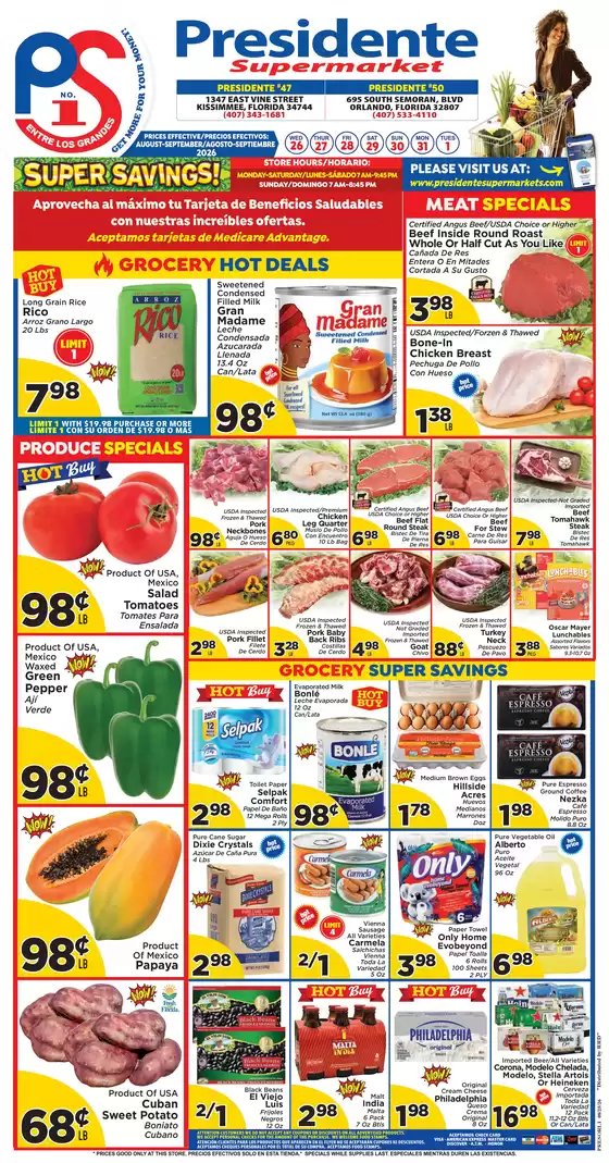 Presidente catalogue | Current deals and offers | 2026-08-26T00:00:00.000Z - 2026-09-01T00:00:00.000Z