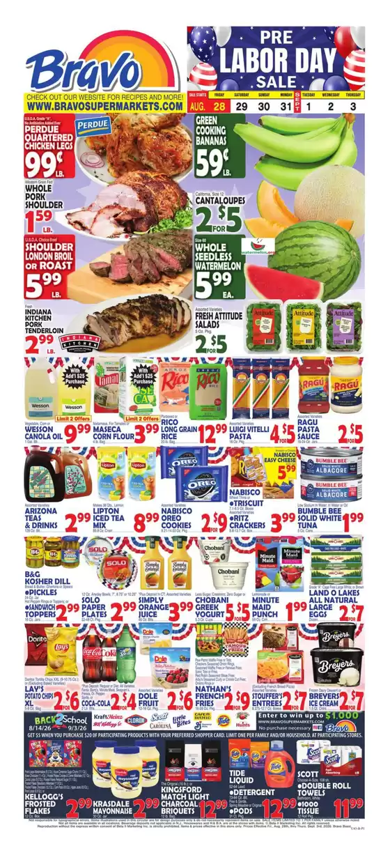 Bravo Supermarkets catalogue | Top deals and discounts | 2026-08-28T00:00:00.000Z - 2026-09-03T00:00:00.000Z