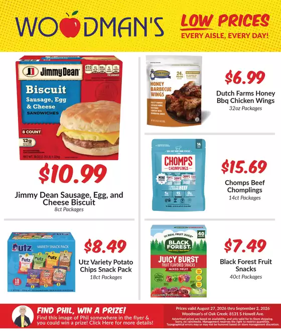 Woodman's catalogue | Great offer for all customers | 2026-08-27T00:00:00.000Z - 2026-09-02T00:00:00.000Z