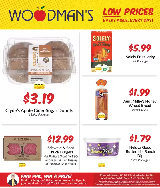 Woodman's catalogue | Attractive special offers for everyone | 2026-08-27T00:00:00.000Z - 2026-09-02T00:00:00.000Z