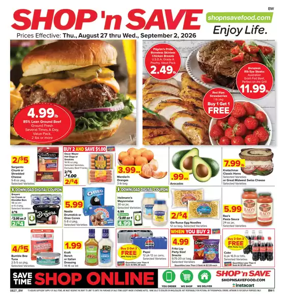 Shop 'n Save catalogue | Great discounts on selected products | 2026-08-27T00:00:00.000Z - 2026-09-02T00:00:00.000Z