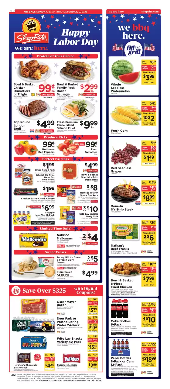 ShopRite catalogue in Central Valley NY | Exclusive deals for our customers | 2026-08-27T00:00:00.000Z - 2026-09-05T00:00:00.000Z