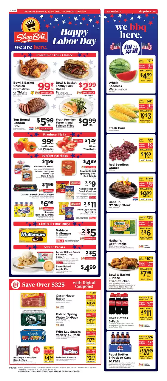 ShopRite catalogue in Linthicum Heights MD | Top offers for smart savers | 2026-08-27T00:00:00.000Z - 2026-09-05T00:00:00.000Z