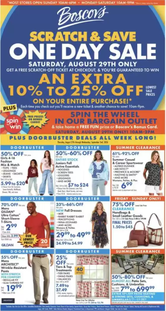 Boscov's catalogue | Weekly Ads Boscov's | 2026-08-27T00:00:00.000Z - 2026-09-02T00:00:00.000Z