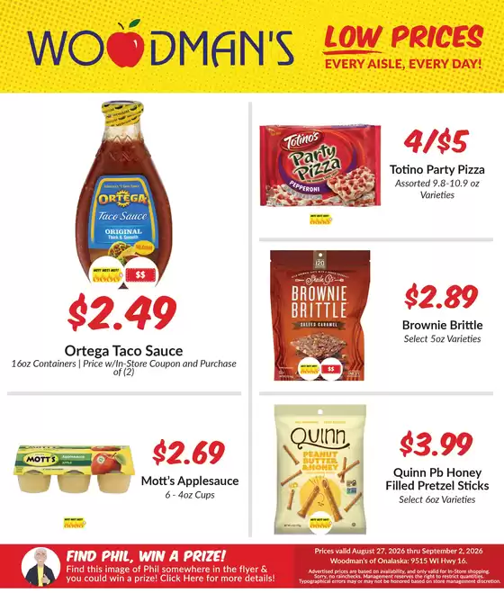 Woodman's catalogue | Exclusive bargains | 2026-08-27T00:00:00.000Z - 2026-09-02T00:00:00.000Z