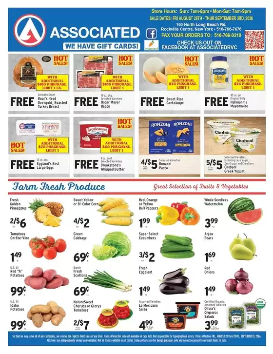 Associated catalogue | Exclusive deals and bargains | 2026-08-28T00:00:00.000Z - 2026-09-03T00:00:00.000Z