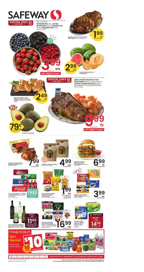Safeway catalogue | Weekly Ad - Safeway - Denver | 2026-08-26T00:00:00.000Z - 2026-09-01T00:00:00.000Z