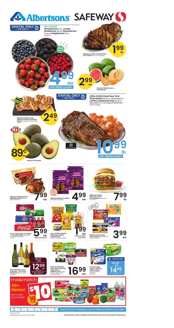 Safeway catalogue | Weekly Ad - Safeway - Intermountain | 2026-08-26T00:00:00.000Z - 2026-09-01T00:00:00.000Z