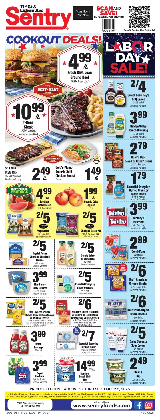 Sentry catalogue in Lannon WI | Weekly Ad | 2026-08-27T00:00:00.000Z - 2026-09-02T00:00:00.000Z