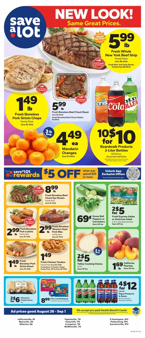 Save a Lot catalogue in Jamestown TN | Top deals and discounts | 2026-08-26T00:00:00.000Z - 2026-09-01T00:00:00.000Z