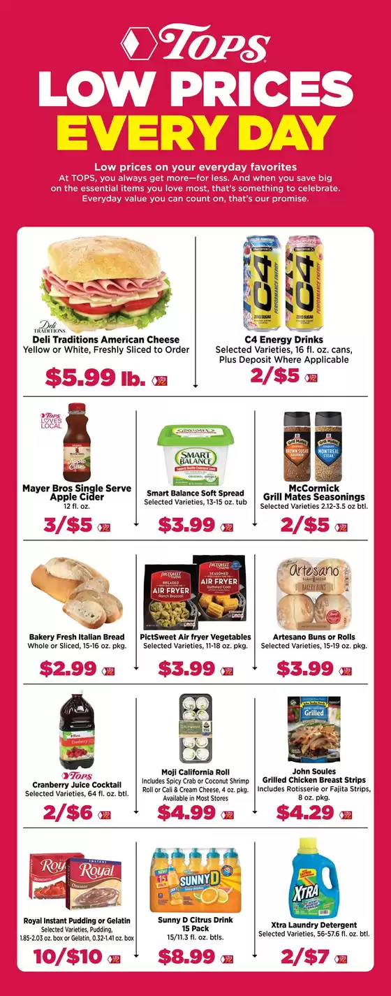 Tops catalogue | Tops Low Prices Every Day | 2026-08-30T00:00:00.000Z - 2026-09-05T00:00:00.000Z