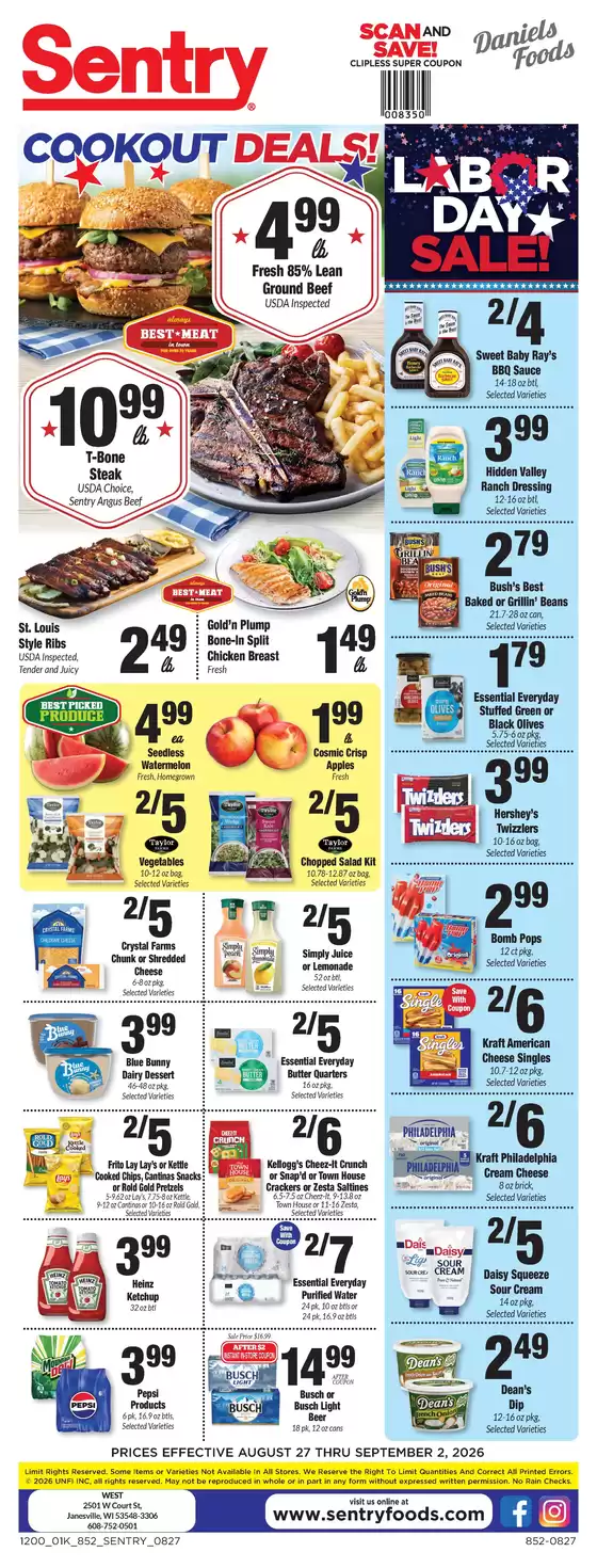 Sentry catalogue in West Allis WI | Weekly Ad | 2026-08-27T00:00:00.000Z - 2026-09-02T00:00:00.000Z
