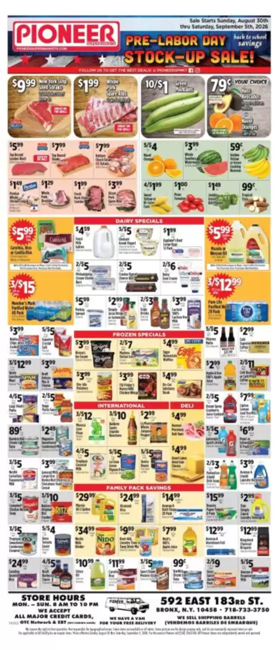 Pioneer Supermarkets catalogue | Discounts and promotions | 2026-08-30T00:00:00.000Z - 2026-09-05T00:00:00.000Z