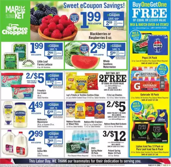 Price Chopper catalogue in Rotterdam NY | Weekly Ads Price Chopper | 2026-09-07T00:00:00.000Z - 2026-09-07T00:00:00.000Z