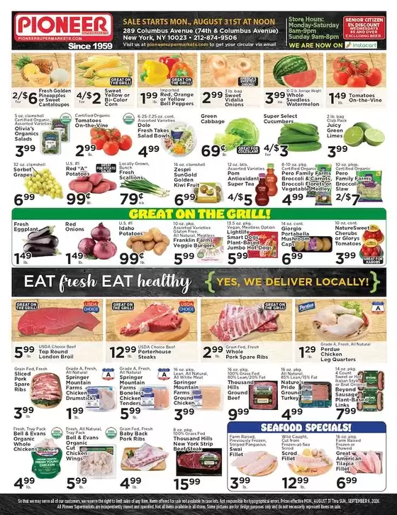 Pioneer Supermarkets catalogue | Pioneer Supermarkets weekly ad | 2026-08-31T00:00:00.000Z - 2026-09-06T00:00:00.000Z
