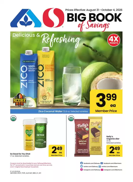 Albertsons catalogue | Albertsons - Portland - BBS | 2026-08-31T00:00:00.000Z - 2026-10-04T00:00:00.000Z