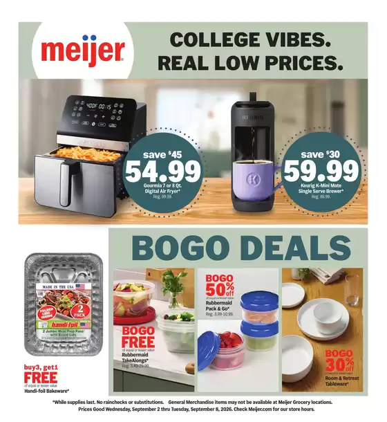 Meijer catalogue | Great offer for bargain hunters | 2026-09-02T00:00:00.000Z - 2026-09-08T00:00:00.000Z