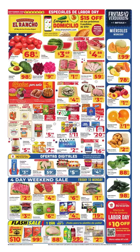 Supermercado El Rancho catalogue in Mansfield TX | Weekly Ad | 2026-09-02T00:00:00.000Z - 2026-09-08T00:00:00.000Z
