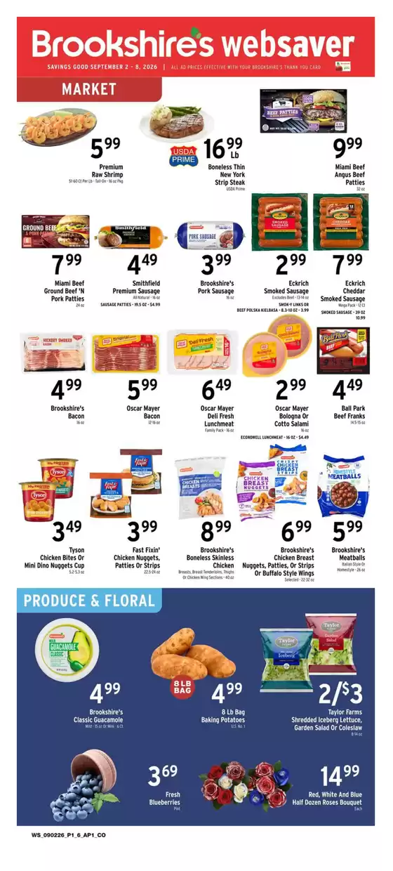 Brookshire's catalogue | Great discounts on selected products | 2026-09-02T00:00:00.000Z - 2026-09-08T00:00:00.000Z