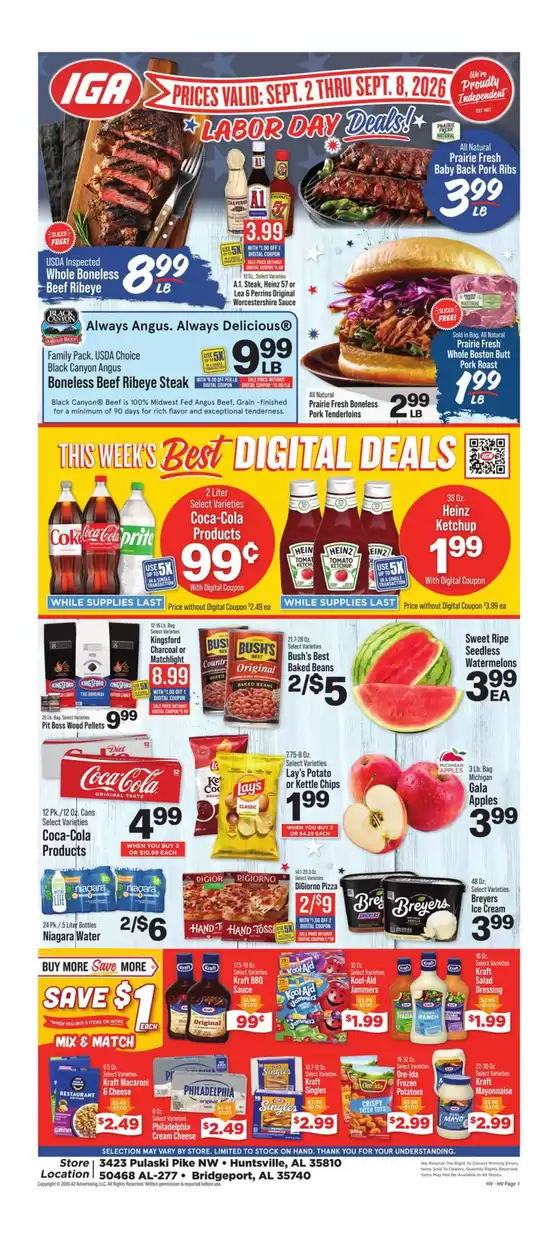 IGA catalogue in Loris SC | Attractive special offers for everyone | 2026-09-02T00:00:00.000Z - 2026-09-08T00:00:00.000Z