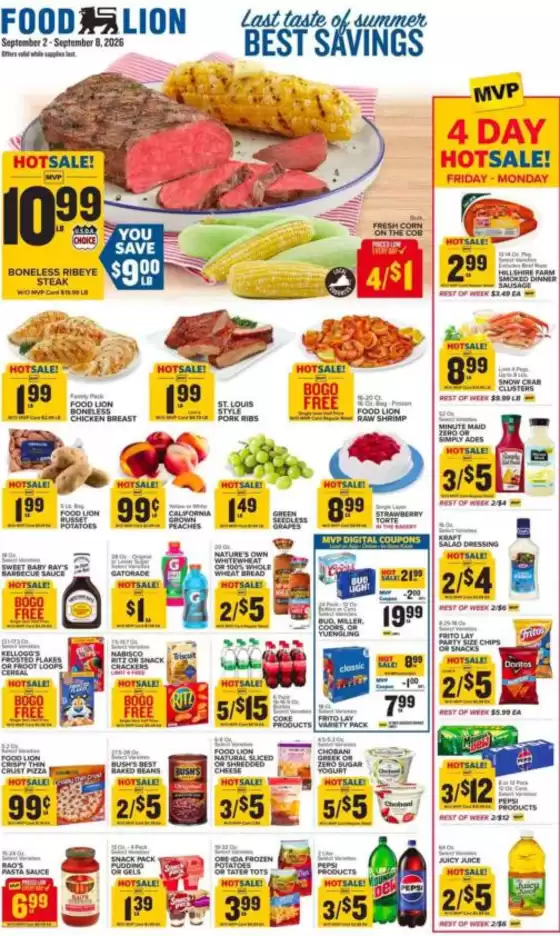 Food Lion catalogue in Florence SC | Our best offers for you | 2026-09-02T00:00:00.000Z - 2026-09-08T00:00:00.000Z