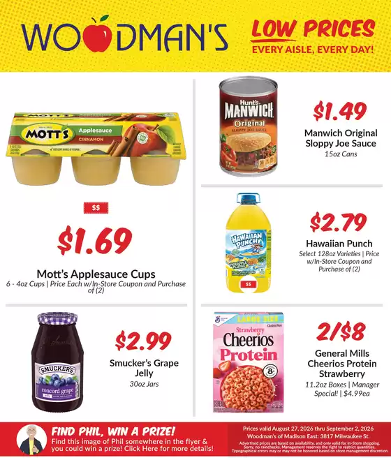 Woodman's catalogue | Exclusive bargains | 2026-08-27T00:00:00.000Z - 2026-09-02T00:00:00.000Z