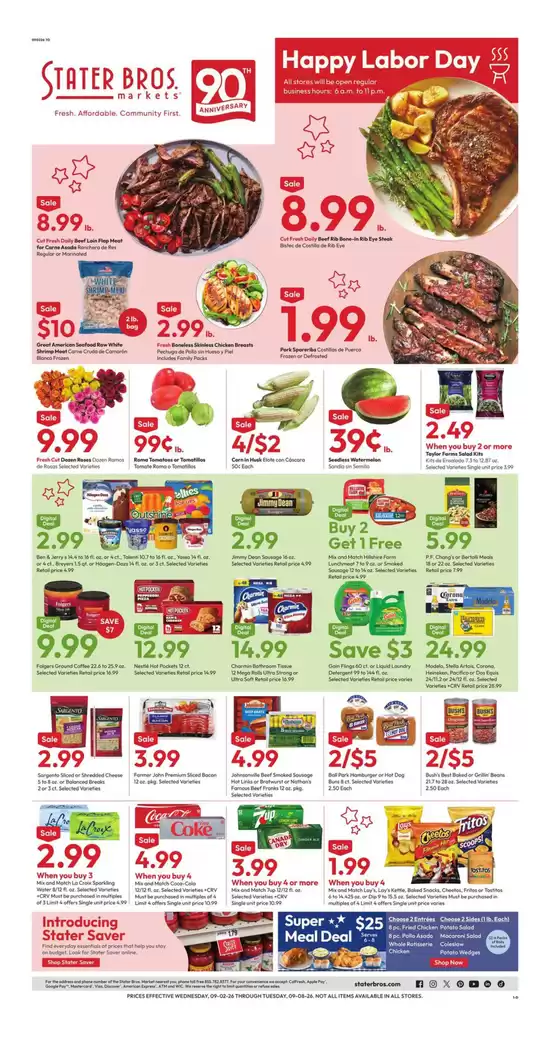 Stater Bros catalogue in Simi Valley CA | Exclusive bargains | 2026-09-02T00:00:00.000Z - 2026-09-08T00:00:00.000Z