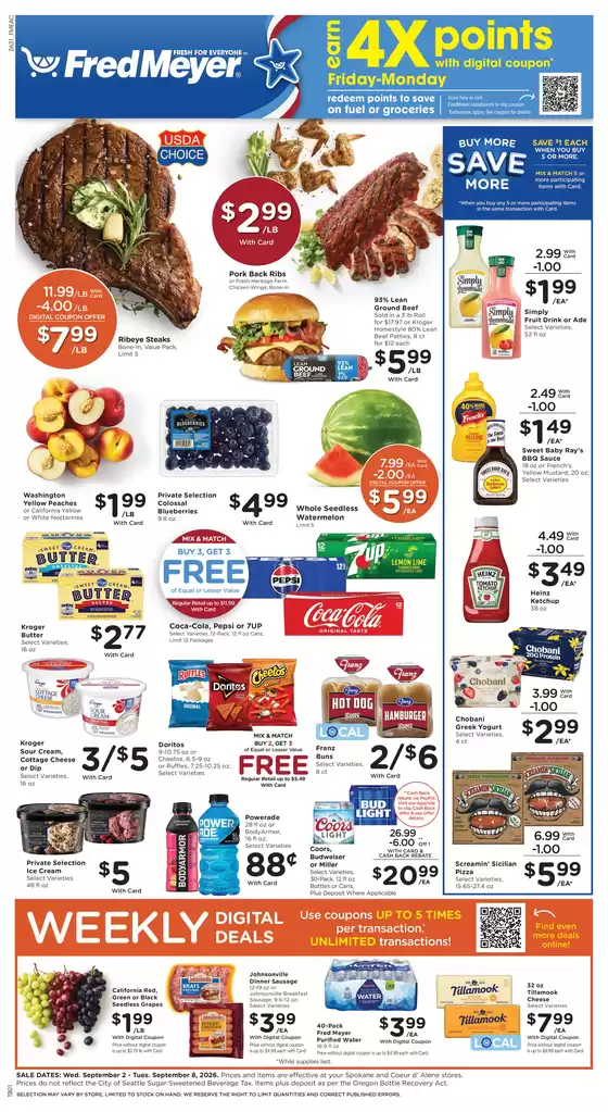 Fred Meyer catalogue | Our best bargains | 2026-09-02T00:00:00.000Z - 2026-09-08T00:00:00.000Z