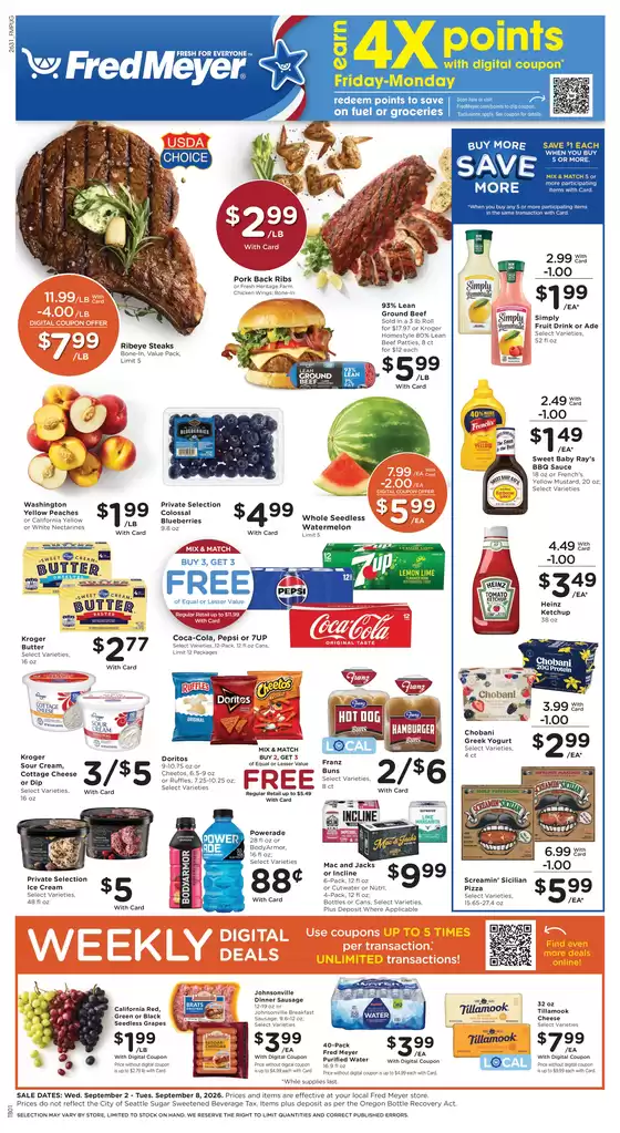 Fred Meyer catalogue | Current deals and offers | 2026-09-02T00:00:00.000Z - 2026-09-08T00:00:00.000Z