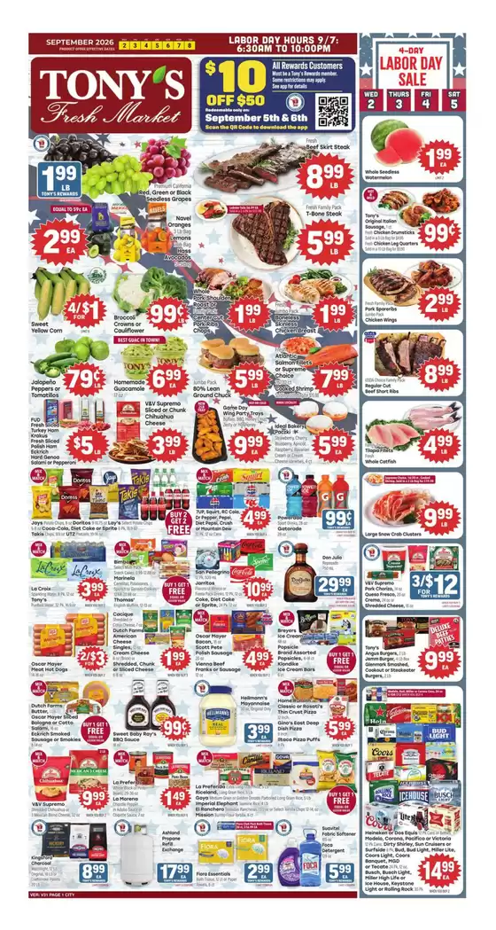 Tony's Fresh Market catalogue in Dolton IL | Weekly Ad | 2026-09-02T00:00:00.000Z - 2026-09-08T00:00:00.000Z