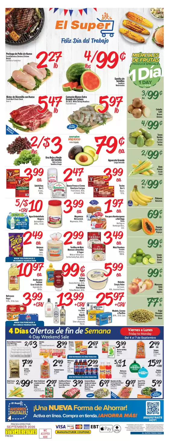 El Super catalogue | Our best offers for you | 2026-09-02T00:00:00.000Z - 2026-09-08T00:00:00.000Z