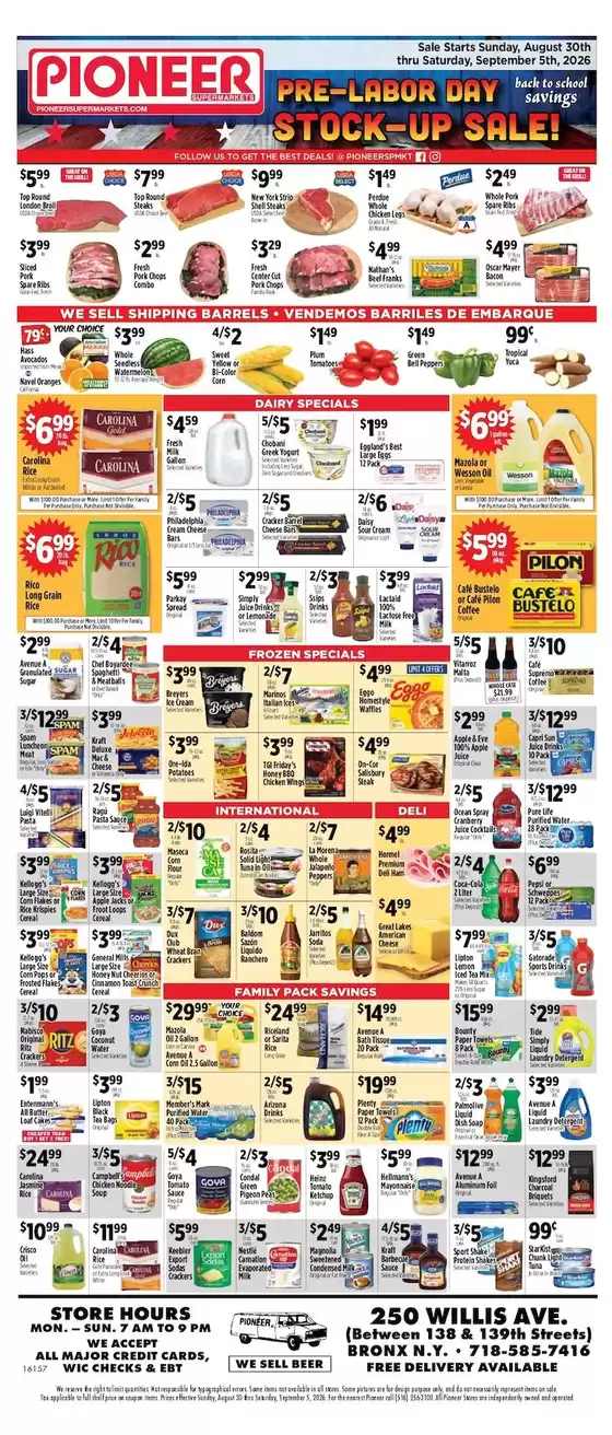 Pioneer Supermarkets catalogue | Our best bargains | 2026-08-30T00:00:00.000Z - 2026-09-05T00:00:00.000Z