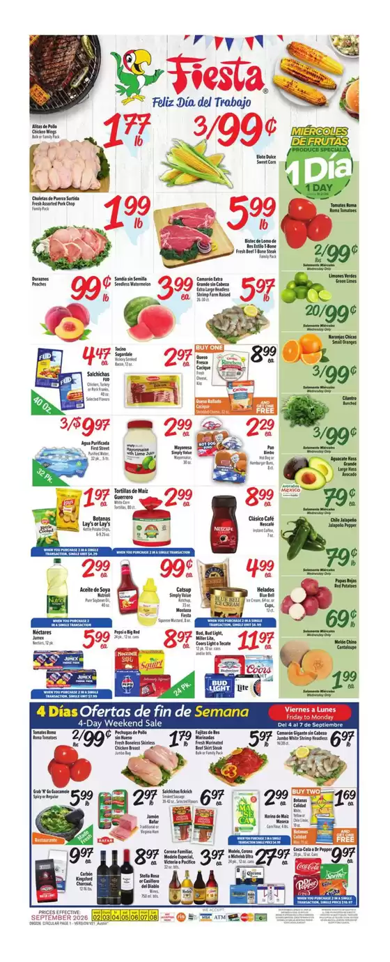 Fiesta Mart catalogue | Our best bargains | 2026-09-02T00:00:00.000Z - 2026-09-08T00:00:00.000Z