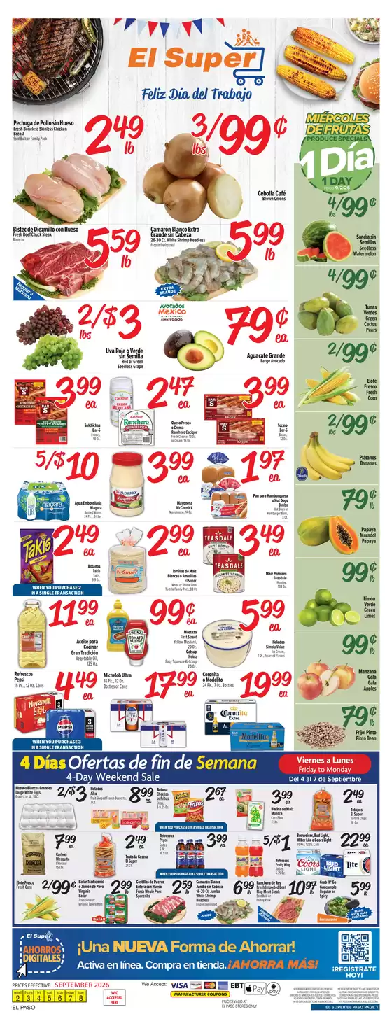 El Super catalogue | Exclusive deals for our customers | 2026-09-02T00:00:00.000Z - 2026-09-08T00:00:00.000Z