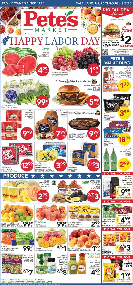 Pete's Fresh Market catalogue in Crestwood IL | Great offer for all customers | 2026-09-02T00:00:00.000Z - 2026-09-08T00:00:00.000Z