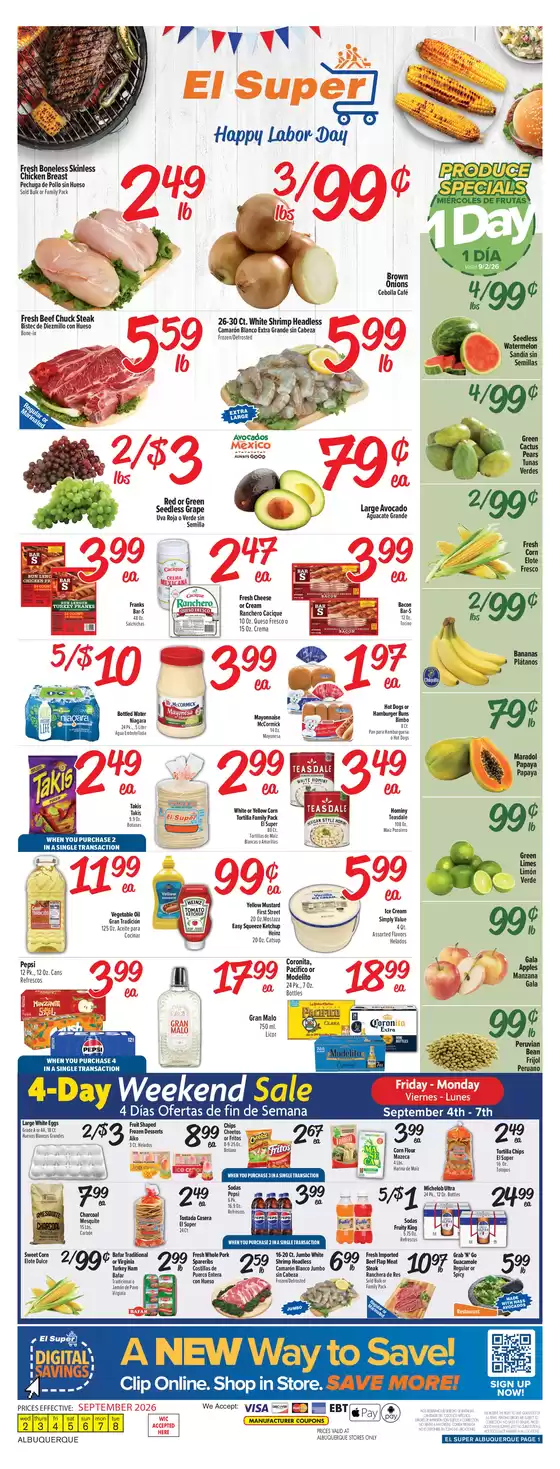 El Super catalogue | Weekly Ad Savings (09/02/26 - 09/08/26) | 2026-09-02T00:00:00.000Z - 2026-09-08T00:00:00.000Z