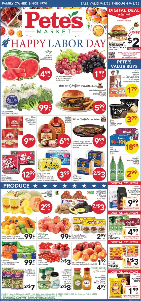 Pete's Fresh Market catalogue in Brookfield IL | Our best offers for you | 2026-09-02T00:00:00.000Z - 2026-09-08T00:00:00.000Z