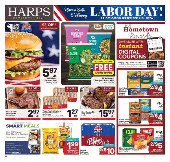 Harp's Market catalogue | Harp's Market weekly ad | 2026-09-02T00:00:00.000Z - 2026-09-08T00:00:00.000Z