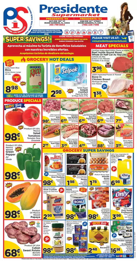 Presidente catalogue | Discounts and promotions | 2026-08-01T00:00:00.000Z - 2026-09-30T00:00:00.000Z