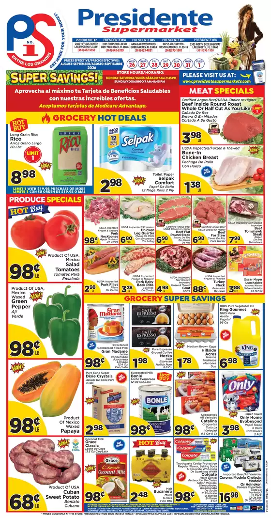 Presidente catalogue | Current deals and offers | 2026-08-01T00:00:00.000Z - 2026-09-30T00:00:00.000Z