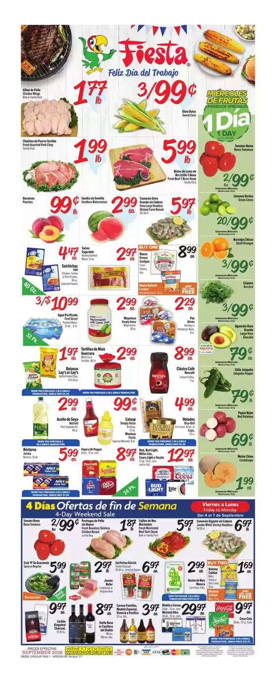 Fiesta Mart catalogue in Shenandoah TX | Weekly Ad | 2026-09-02T00:00:00.000Z - 2026-09-08T00:00:00.000Z