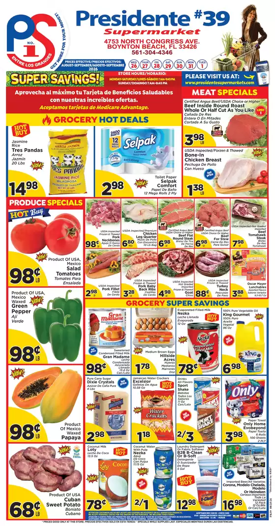 Presidente catalogue | Attractive special offers for everyone | 2026-08-01T00:00:00.000Z - 2026-09-30T00:00:00.000Z